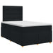 Pat boxspring cu saltea Negru 120 x 200 cm Țesătură - WALTI WALTI