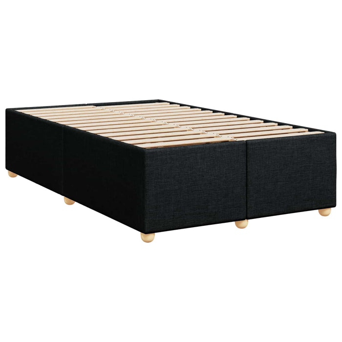 Pat boxspring cu saltea Negru 120 x 200 cm Țesătură - WALTI WALTI