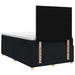 Pat boxspring cu saltea Negru 120 x 200 cm Țesătură - WALTI WALTI