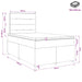 Pat boxspring cu saltea Negru 120 x 200 cm Țesătură - WALTI WALTI