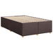 Pat boxspring cu saltea Maro închis 120 x 200 cm Țesătură - WALTI WALTI