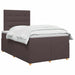 Pat boxspring cu saltea Maro închis 120 x 200 cm Țesătură - WALTI WALTI