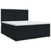 Pat boxspring cu saltea Negru 140 x 200 cm Țesătură - WALTI WALTI