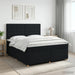Pat boxspring cu saltea Negru 140 x 190 cm Țesătură - WALTI WALTI