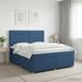 Pat boxspring cu saltea albastru 180 x 200 cm Țesătură - WALTI WALTI