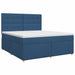 Pat boxspring cu saltea albastru 180 x 200 cm Țesătură - WALTI WALTI