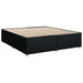 Pat boxspring cu saltea Negru 200 x 200 cm Țesătură - WALTI WALTI