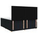 Pat boxspring cu saltea Negru 200 x 200 cm Țesătură - WALTI WALTI