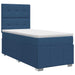 Pat boxspring cu saltea albastru 90 x 200 cm Țesătură - WALTI WALTI