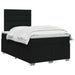 Pat boxspring cu saltea Negru 120 x 190 cm Țesătură - WALTI WALTI