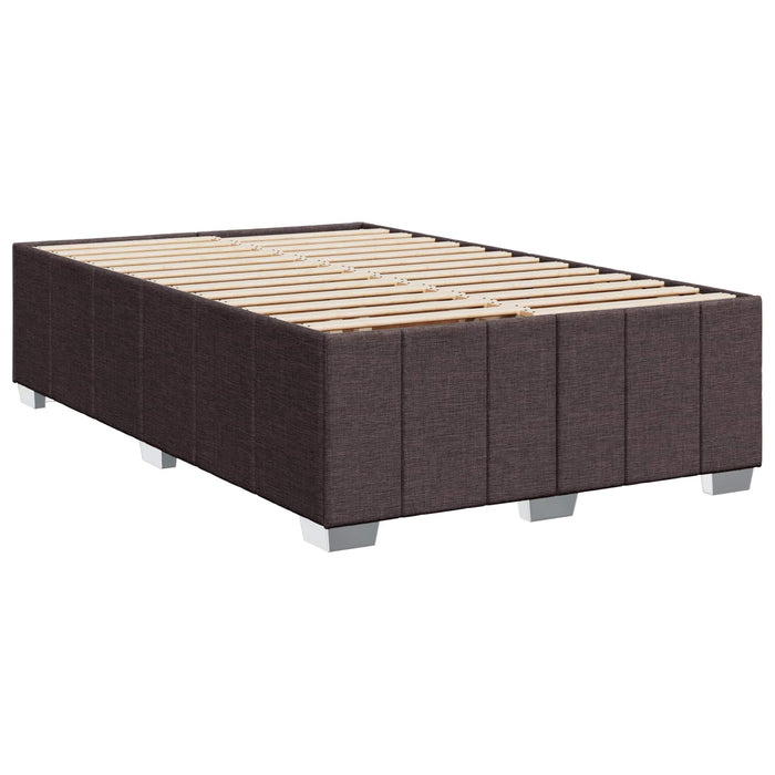 Pat boxspring cu saltea Maro închis 120 x 190 cm Țesătură - WALTI WALTI