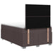 Pat boxspring cu saltea Maro închis 120 x 190 cm Țesătură - WALTI WALTI