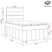 Pat boxspring cu saltea Maro închis 120 x 190 cm Țesătură - WALTI WALTI