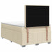 Pat boxspring cu saltea cu headboard Crem 120 x 200 cm Țesătură - WALTI WALTI