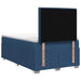Pat boxspring cu saltea albastru 120 x 200 cm Țesătură - WALTI WALTI