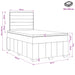 Pat boxspring cu saltea albastru 120 x 200 cm Țesătură - WALTI WALTI