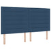 Pat boxspring cu saltea albastru 160 x 200 cm Țesătură - WALTI WALTI