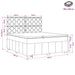 Pat boxspring cu saltea Maro închis 180 x 200 cm Țesătură - WALTI WALTI