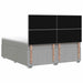 Pat boxspring cu saltea Gri deschis 200 x 200 cm Țesătură - WALTI WALTI