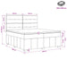 Pat boxspring cu saltea Negru 200 x 200 cm Țesătură - WALTI WALTI