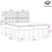 Pat boxspring cu saltea Gri închis 200 x 200 cm Țesătură - WALTI WALTI