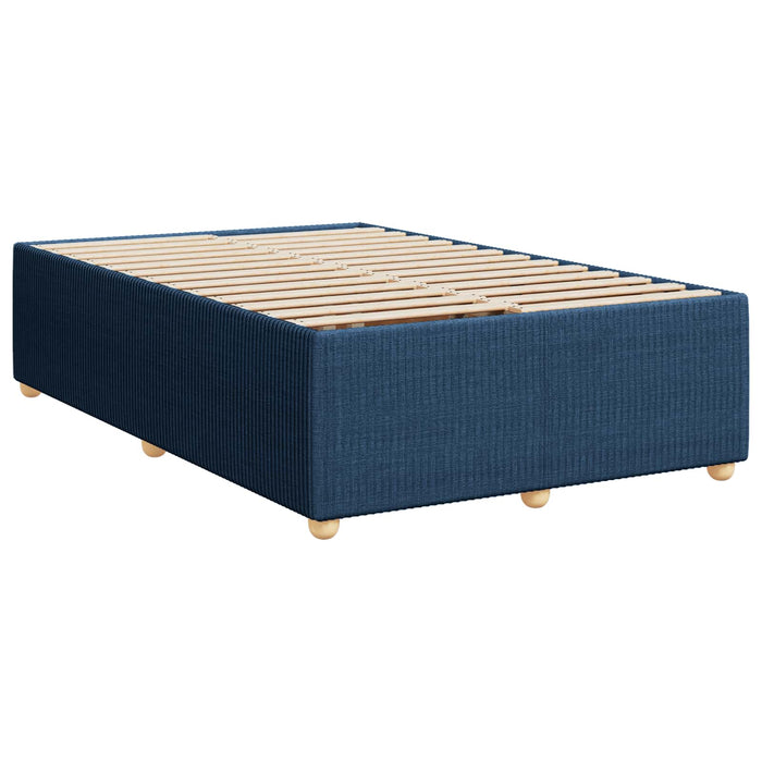 Pat boxspring cu saltea albastru 80 x 200 cm Țesătură WALTI