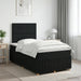 Pat boxspring cu saltea Negru 120 x 200 cm Țesătură - WALTI WALTI