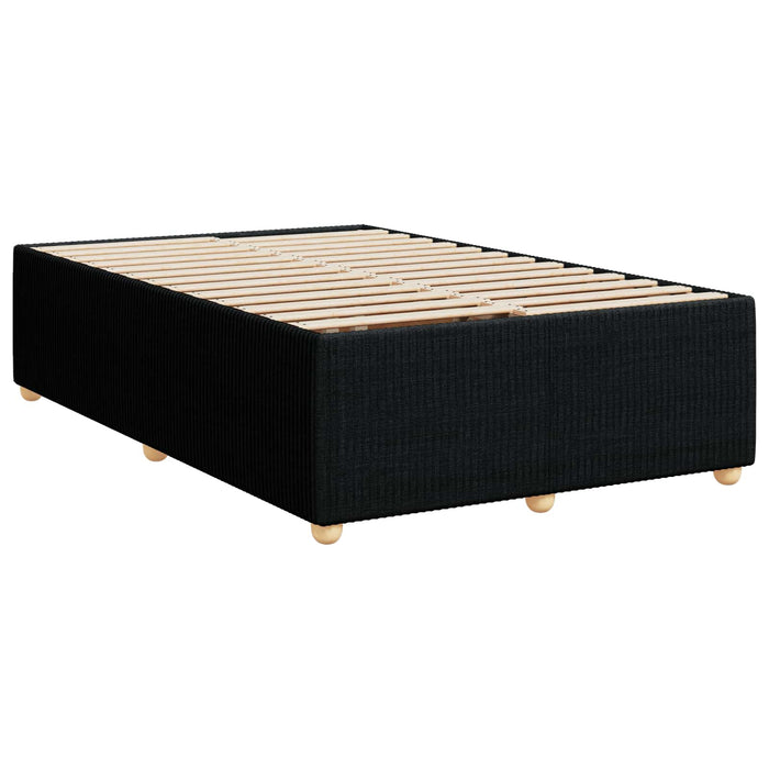 Pat boxspring cu saltea Negru 120 x 200 cm Țesătură - WALTI WALTI