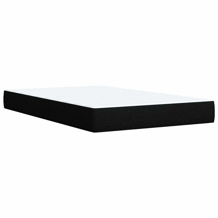 Pat boxspring cu saltea Negru 120 x 200 cm Țesătură - WALTI WALTI