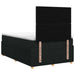 Pat boxspring cu saltea Negru 120 x 200 cm Țesătură - WALTI WALTI