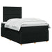 Pat boxspring cu saltea Negru 120 x 200 cm Țesătură - WALTI WALTI