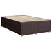 Pat boxspring cu saltea Maro închis 120 x 200 cm Țesătură - WALTI WALTI