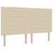 Pat boxspring cu saltea cu headboard Crem 180 x 200 cm Țesătură - WALTI WALTI