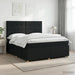 Pat boxspring cu saltea Negru 140 x 190 cm Țesătură - WALTI WALTI