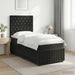 Pat boxspring cu saltea cu headboard Negru 80 x 200 cm Catifea - WALTI WALTI