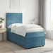 Pat boxspring cu saltea albastru 100 x 200 cm Catifea - WALTI WALTI