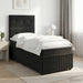 Pat boxspring cu saltea cu headboard Negru 80 x 200 cm Catifea - WALTI WALTI
