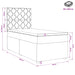 Pat boxspring cu saltea cu headboard Roz 80 x 200 cm Catifea - WALTI WALTI