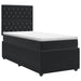 Pat boxspring cu saltea cu headboard Negru 100 x 200 cm Catifea - WALTI WALTI