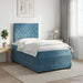 Pat boxspring cu saltea albastru 120 x 200 cm Catifea - WALTI WALTI