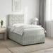 Pat boxspring cu saltea Gri deschis 120 x 200 cm Catifea - WALTI WALTI