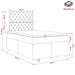 Pat boxspring cu saltea albastru 120 x 200 cm Catifea - WALTI WALTI