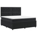 Pat boxspring cu saltea cu headboard Negru 140 x 200 cm Catifea - WALTI WALTI