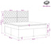 Pat boxspring cu saltea cu headboard Negru 160 x 200 cm Catifea - WALTI WALTI