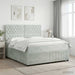 Pat boxspring cu saltea Gri deschis 140 x 190 cm Catifea - WALTI WALTI