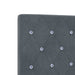 Pat boxspring cu saltea Gri închis 200 x 200 cm Catifea - WALTI WALTI