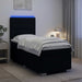 Pat boxspring cu saltea Negru 100 x 200 cm Țesătură - WALTI WALTI