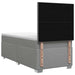 Pat boxspring cu saltea Gri deschis 90 x 200 cm Țesătură - WALTI WALTI