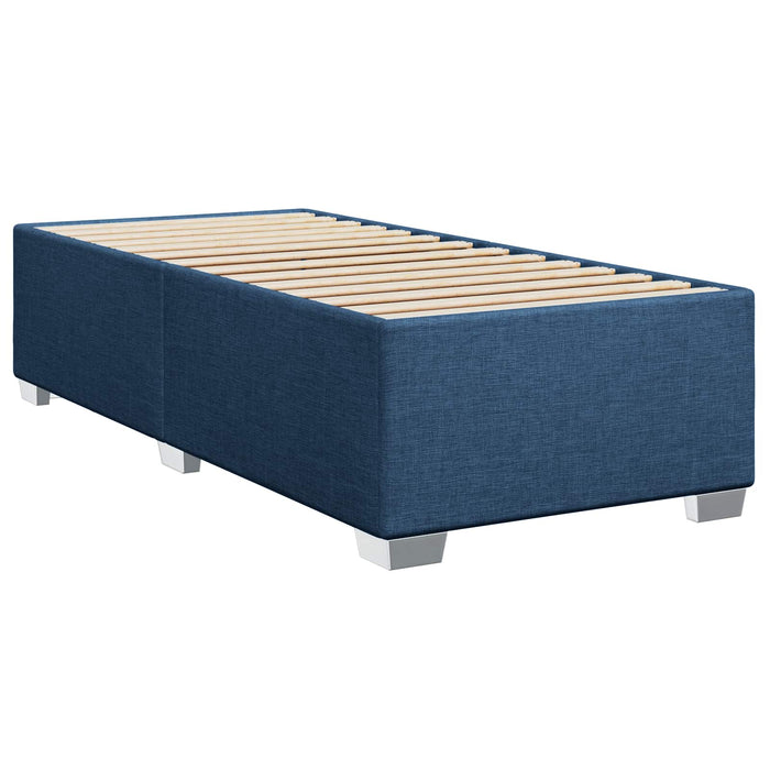 Pat boxspring cu saltea albastru 90 x 200 cm Țesătură - WALTI WALTI