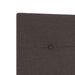 Pat boxspring cu saltea Maro închis 100 x 200 cm Țesătură - WALTI WALTI